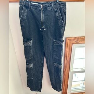 Zara Dark Gray Cargo Pants for Men